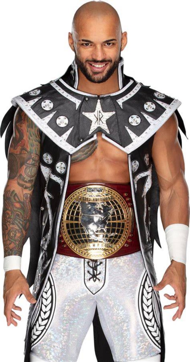Ricochet with the NXT North American Championship