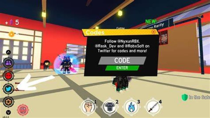 Roblox Anime Fighting Simulator codes for Yen and Chikara