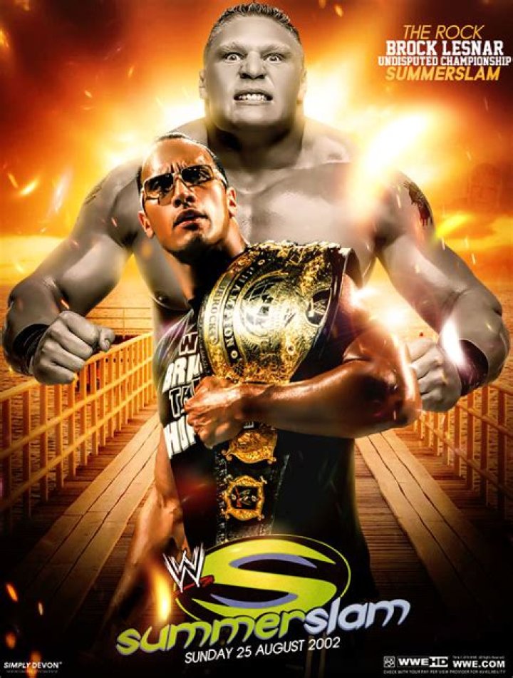 Rock v Lesnar SummerSlam 2002
