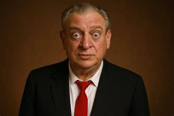 Rodney Dangerfield sitting at a desk, holding an application in Moving