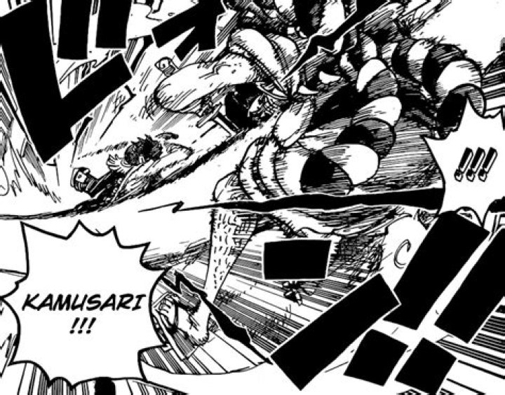 Roger uses kamusari on Kozuki Oden in One Piece