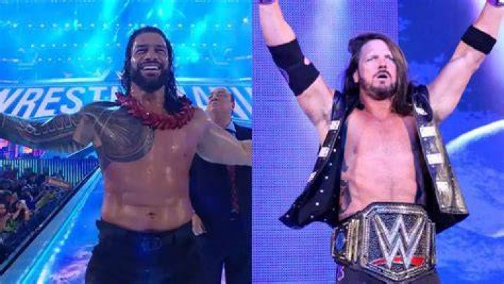Roman Reigns Powerbombs AJ Styles