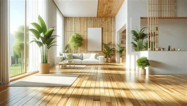room with bamboo flooring