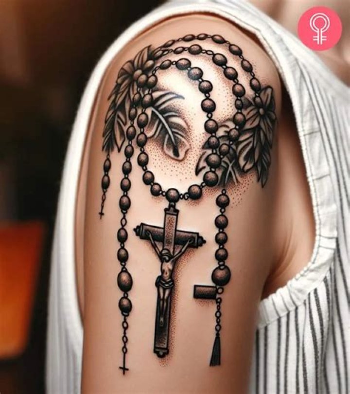 Rosary tattoo
