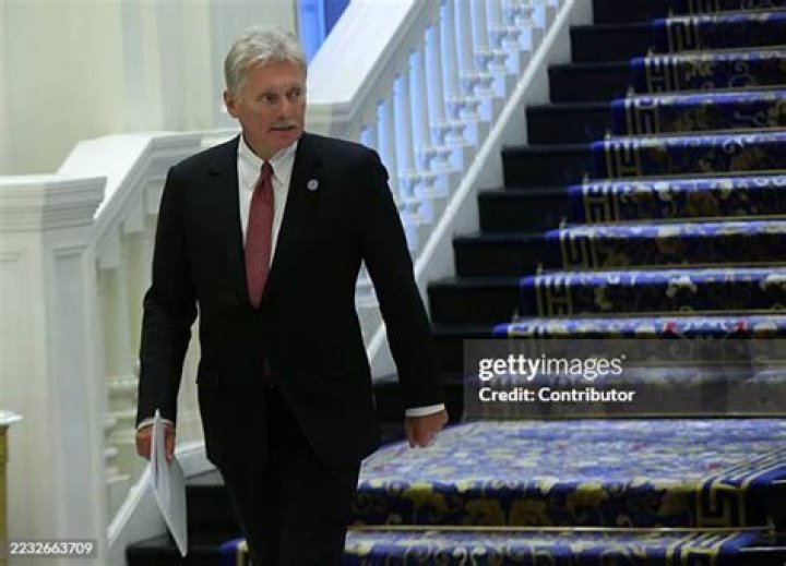 Russian Presidential Press Secretary Dmitry Peskov at a military parade in Red Square, on May 9, 2021. Photo / Getty Images