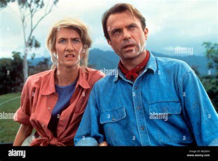 Sam Neill and Laura Dern in Jurassic Park. Photo / News Corp Australia