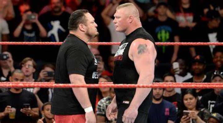 Samoa Joe and Brock Lesnar