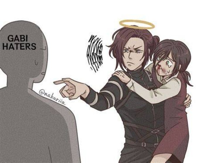 Sasha and Gabi in Attack on Titan