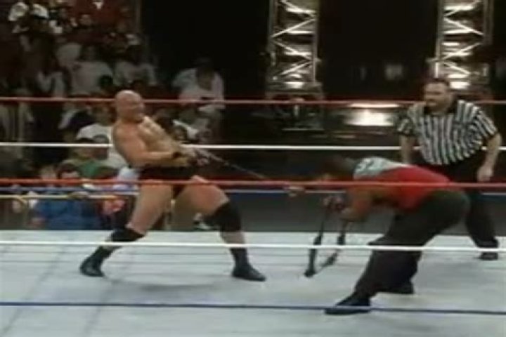 Savio Vega vs. Steve Austin strap match