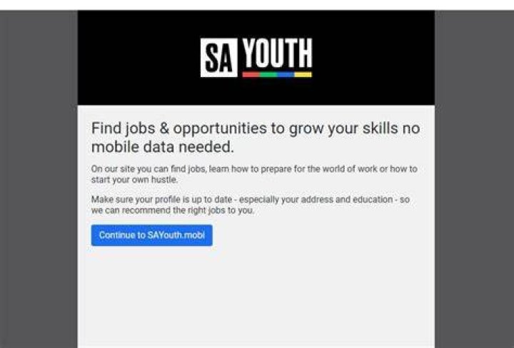 SAyouth Mobi Site Login | SA Youth Mobi Apply [www.sayouth.mobi]