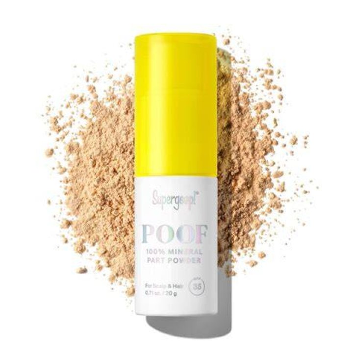 Scalp sunscreen powder