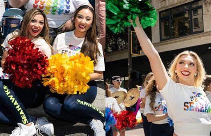 Seahawks Cheerleaders Stand Tall in 2023 Pride Parade, Lighting up the Offseason
With Their Radiance