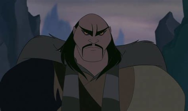 Shan Yu grimmacing in Mulan