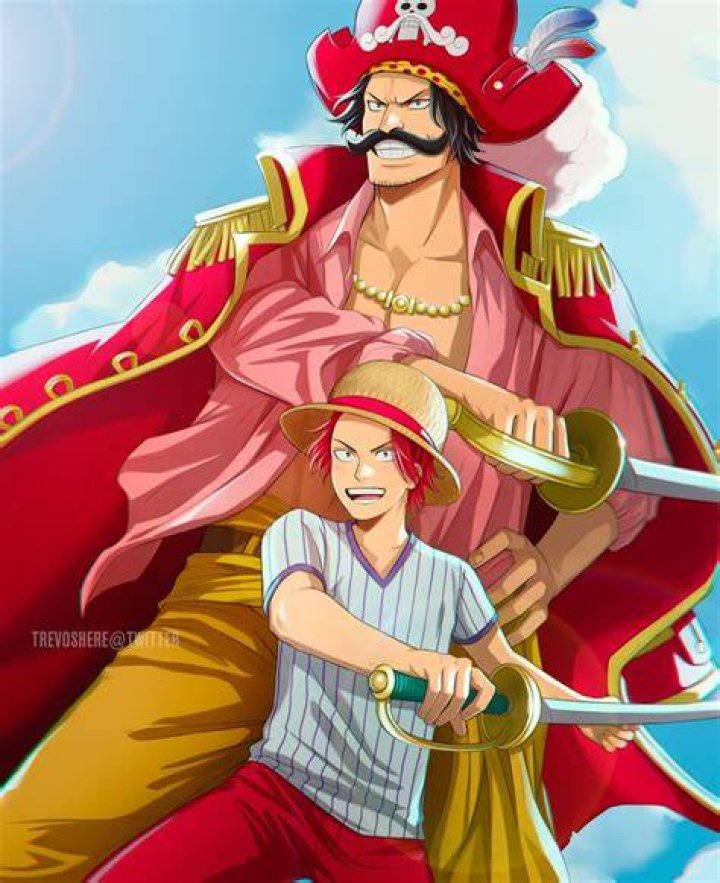 Shanks and Gol D. Roger in One Piece