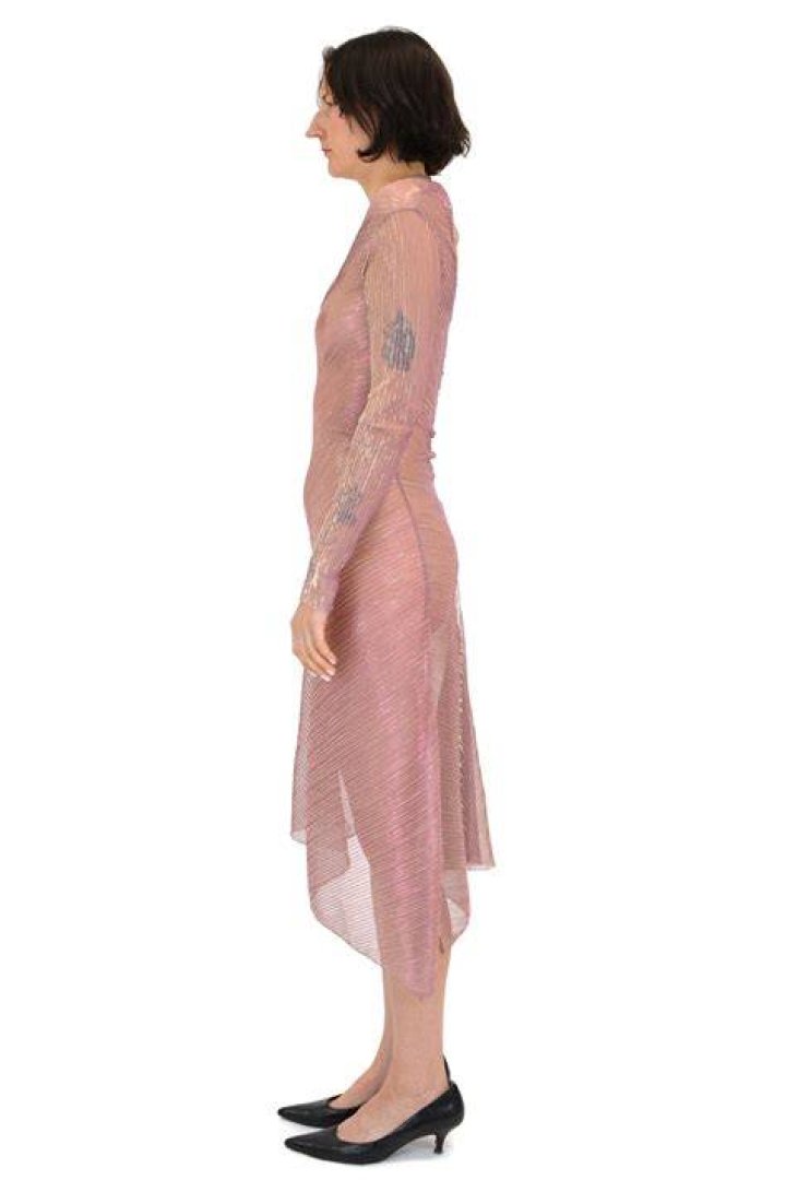 Sheer Asymmetric Dress