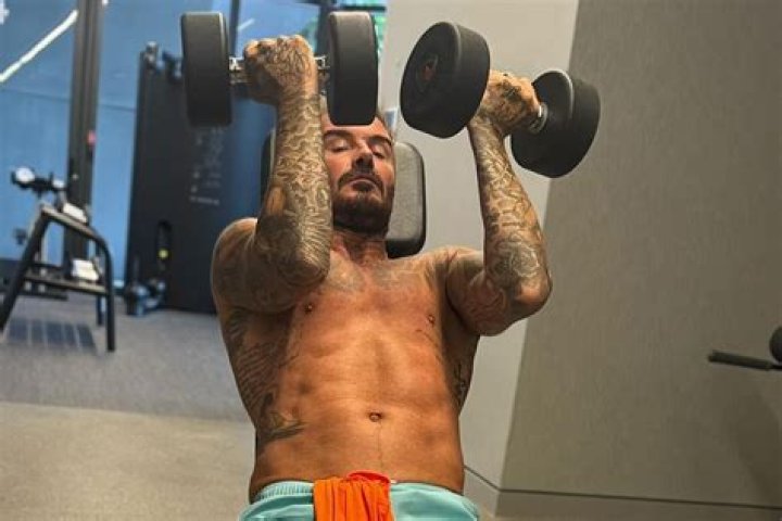 Shirtless David Beckham Working Out During Vacation Catches 56YO Salma Hayek’s
Attention