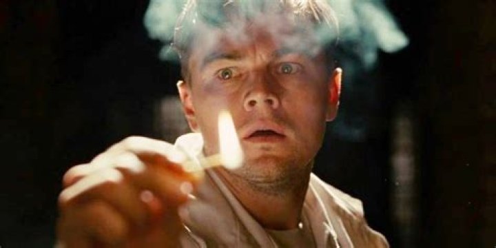 Shutter Island Leonardo DiCaprio Holding Match