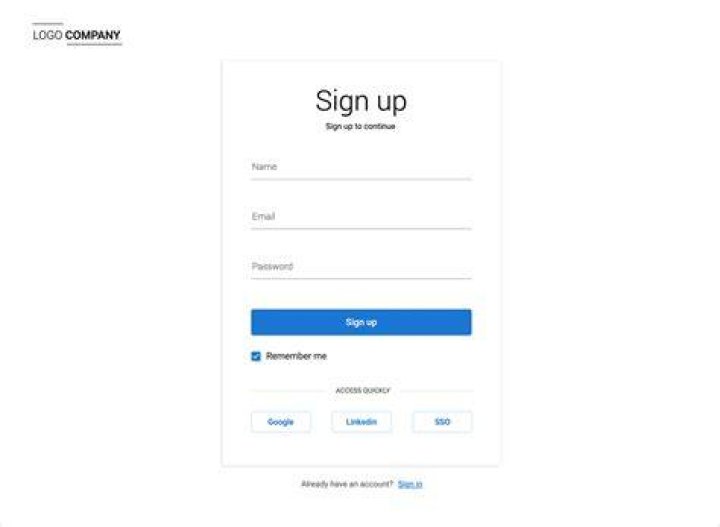 Sign up now