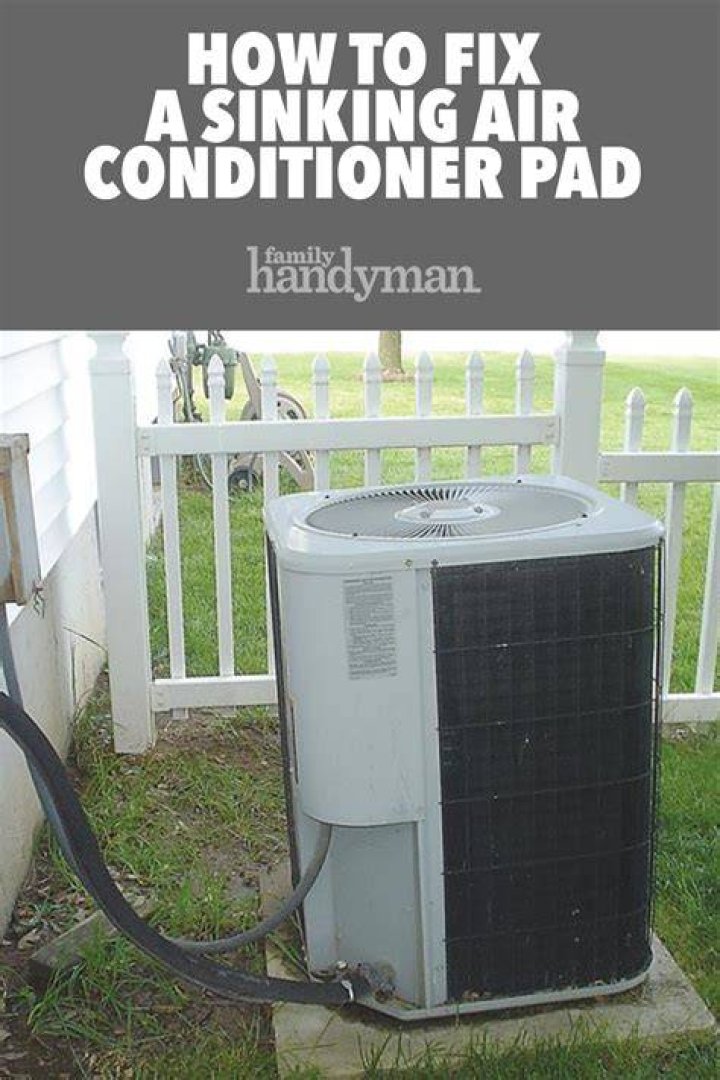 sinking air conditioner pad