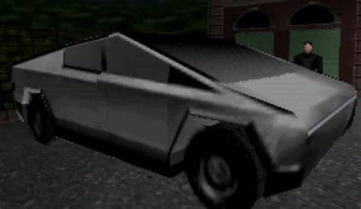 Someone put Elon Musk's Cybertruck into GoldenEye 007
