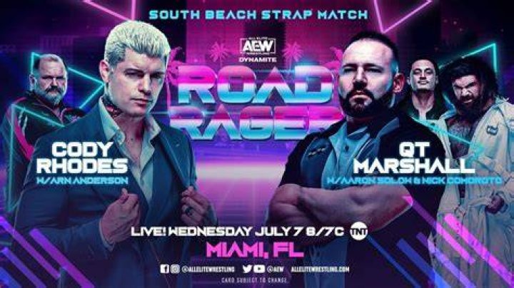 South Beach Strap Match: Cody Rhodes vs. QT Marshall (AEW Dynamite - Road Rager, 7/7/2021)
