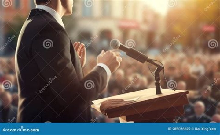 Speech, Spokesperson, Event, Official, Gesture, Orator, Businessperson, Public speaking, Speaker, 