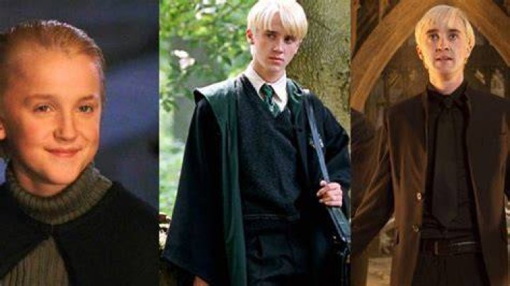 Split image of Draco in Harry Potter feature