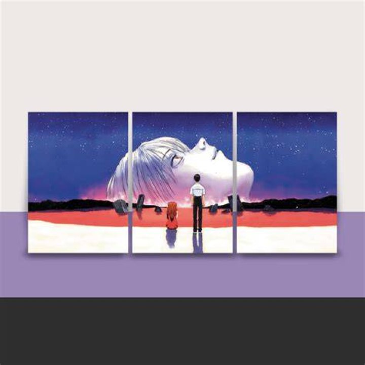 split image of neon genesis and violet garden