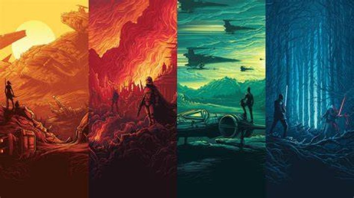 Split Image of Star Wars and Saga