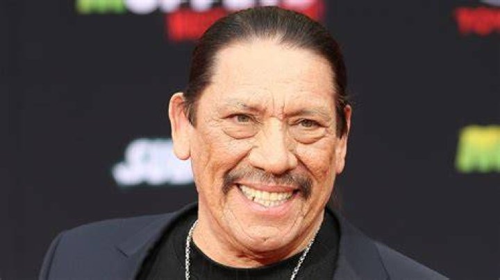 Split image showing Danny Trejo and Christopher Lee
