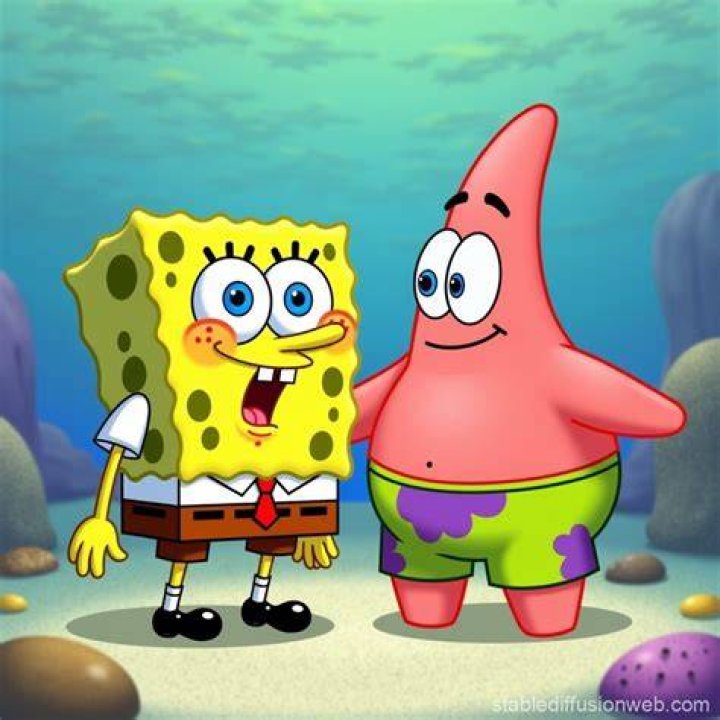SpongeBob and Patrick in the back of a car