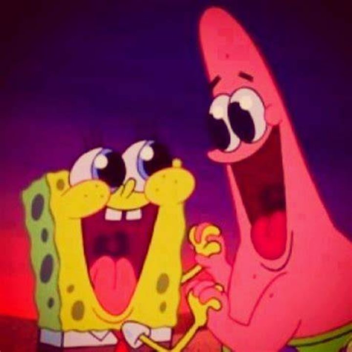 SpongeBob and Patrick Smiling Together In Bikini Bottom