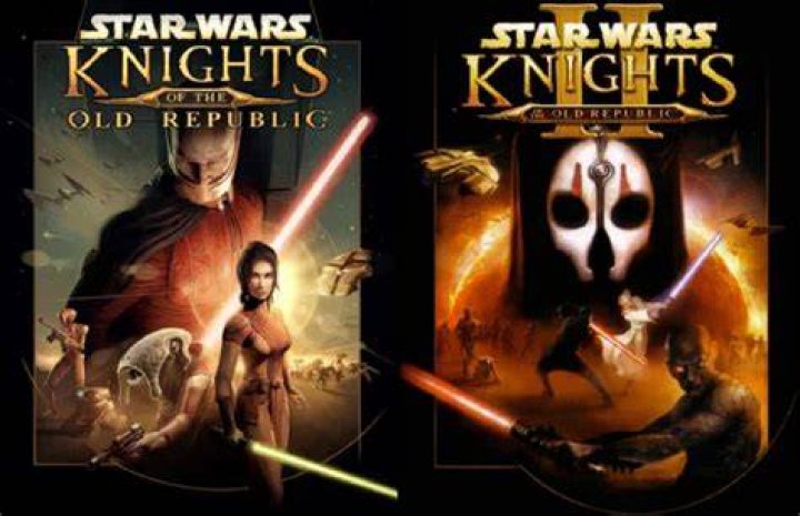 Star Wars: KOTOR game posters with Revan in the center.