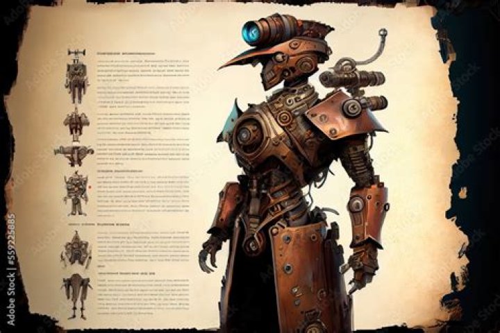 Steampunk, Robot Illustration, Android Robot, Robot Concept Art, Sci Fi