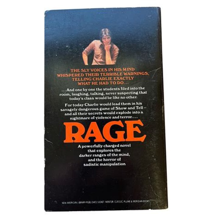 Stephen king Rage out of print