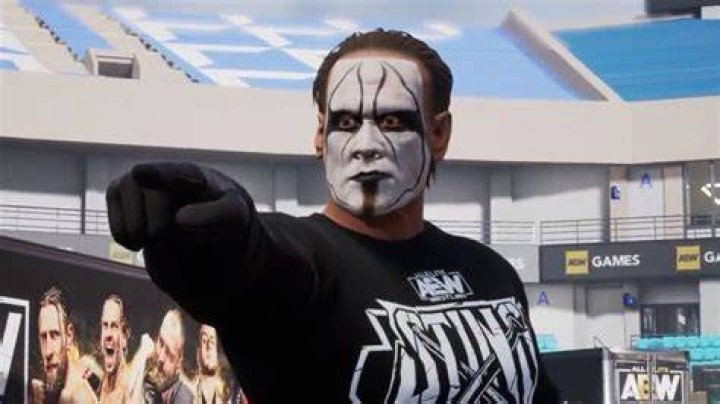 sting pointing in stadium in aew fight forever