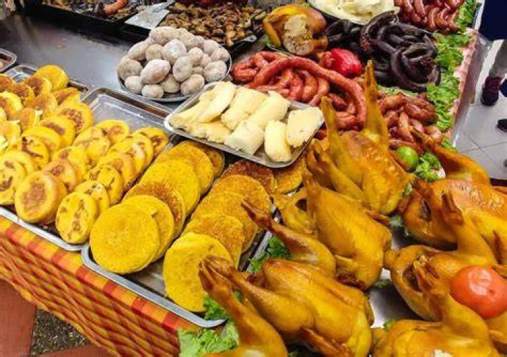 Street food in Colombia