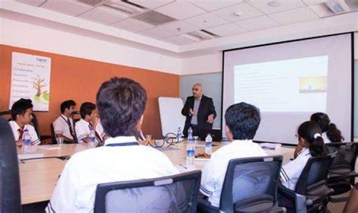 Students at a conference at the U.S. Department of State