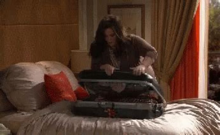 Stuffing suitcase GIF