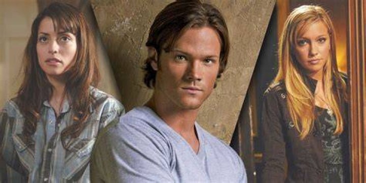 Supernatural split image: Sam Winchester smiles/ Sam Winchester with demon eyes