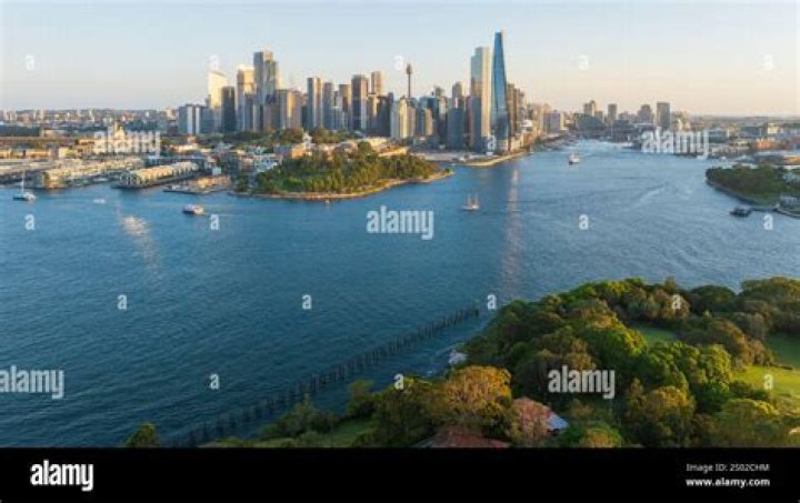 sydney harbor from above