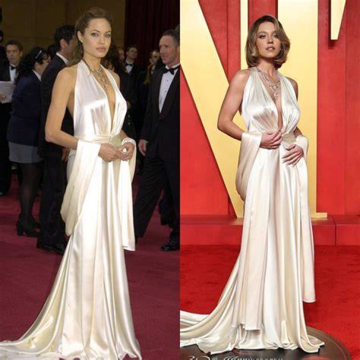 Sydney Sweeney Wears Angelina Jolie's 2004 Oscar Gown
