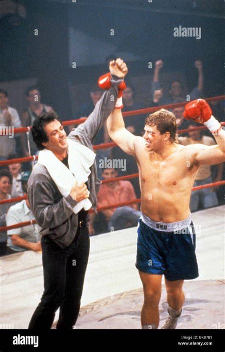 Sylvester Stallone and Tommy Morrison in Rocky V (1990)
