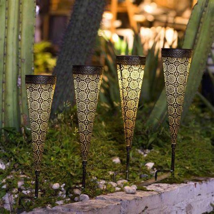 Take Me Metal Solar Pathway Lights Ecomm Amazon.com 