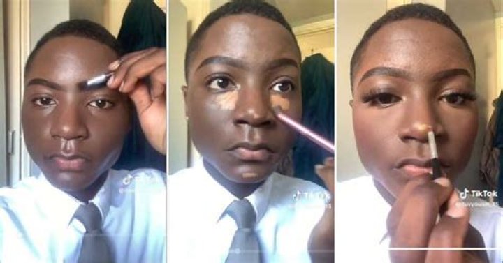 Talented Young Man Shows Off Quick and Stunning Makeup Tutorial Before School, Netizens Praise His Skills