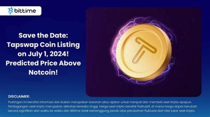 Tapswap Coin Launch Date July 1st, 2024 TAPS Listing Tapswap Code