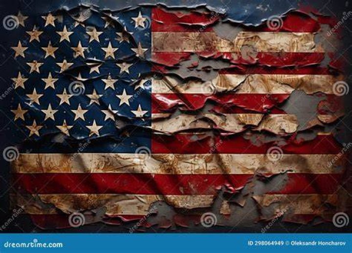 Tattered Flag of the United States of America