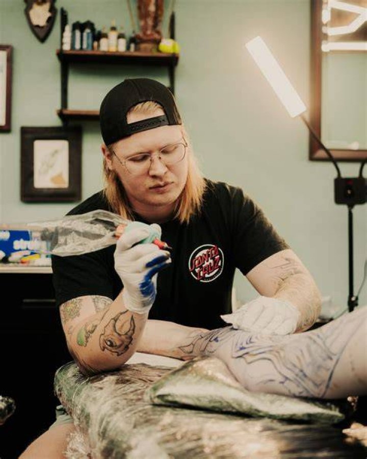 Tattoo artist Nate Siggard, who is behind the app, is one of the first people to test it out. Photo / YouTube