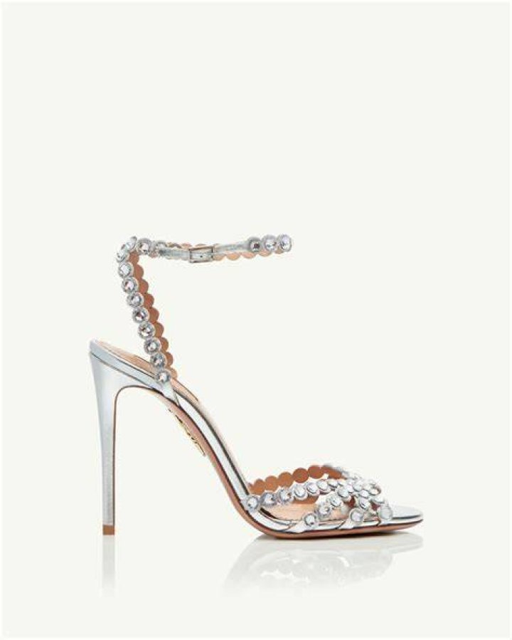 Tequila 105 Crystal-Embellished Suede Sandal