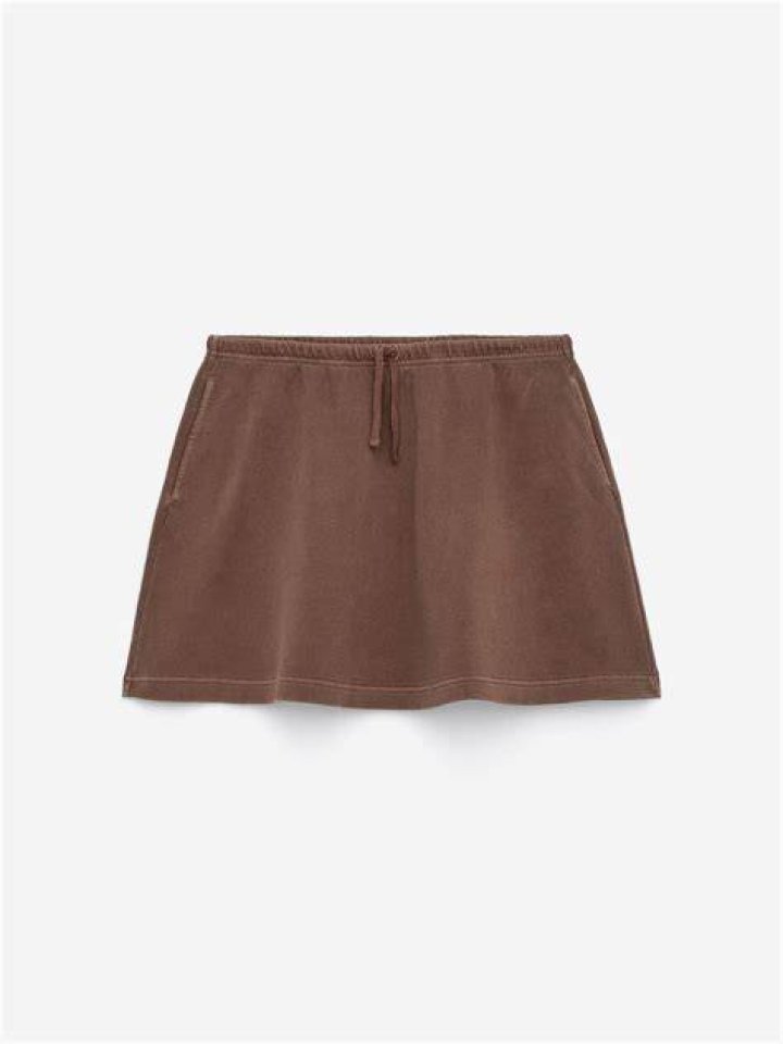 Terry Effect Mini Skirt